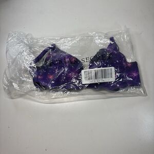 Victoria's Secret Embrace Bra Push Up Bedazzled Stars Space 32B NEW